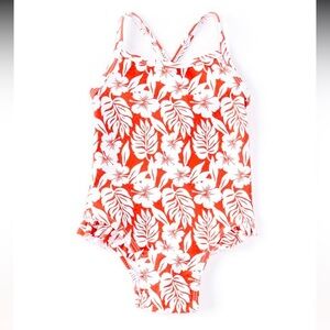 Starting Out
Girls 24 Months   Crossbody Back Hibiscus Print One-Piece Swimsuit